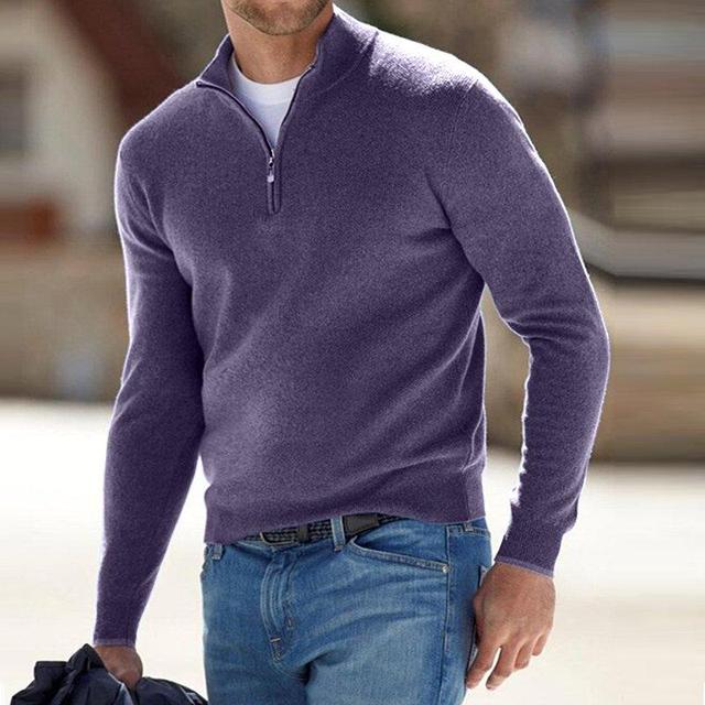 Men's Warm Half-Zip Sweater