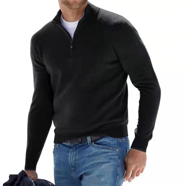 Men's Warm Half-Zip Sweater