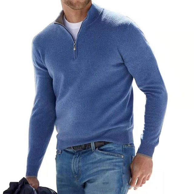 Men's Warm Half-Zip Sweater