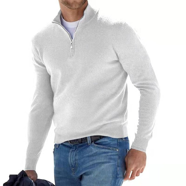 Men's Warm Half-Zip Sweater