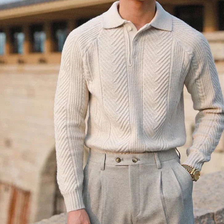 Men's Textured Knit Pullover