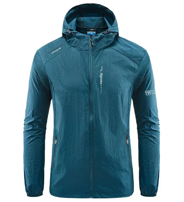 Men's Lightweight Water-Resistant Rain Jacket