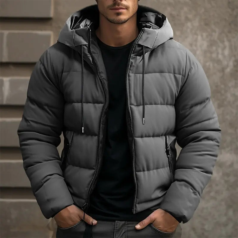 Men's Hooded Water-Resistant Jacket