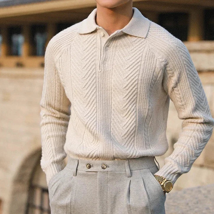 Men's Textured Knit Pullover