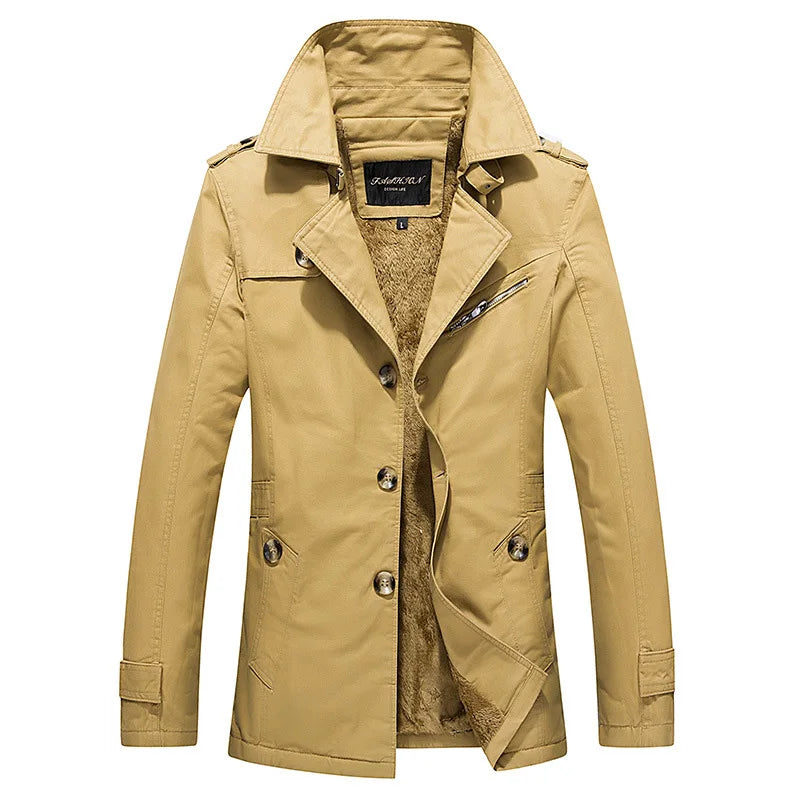 Men's Water-Resistant Fleecelined Wintercoat