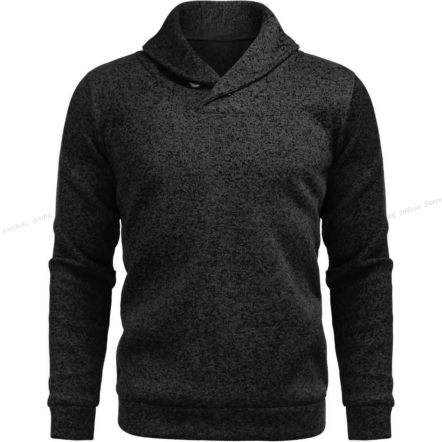 Men's High-Collar Sweater