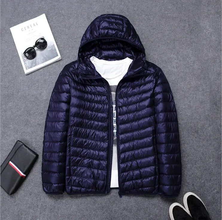 Men's Lightweight Hooded Winter Jacket