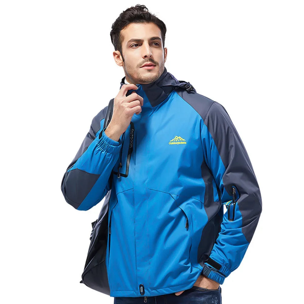 Men's Water-Resistant Outdoor Rain Jacket