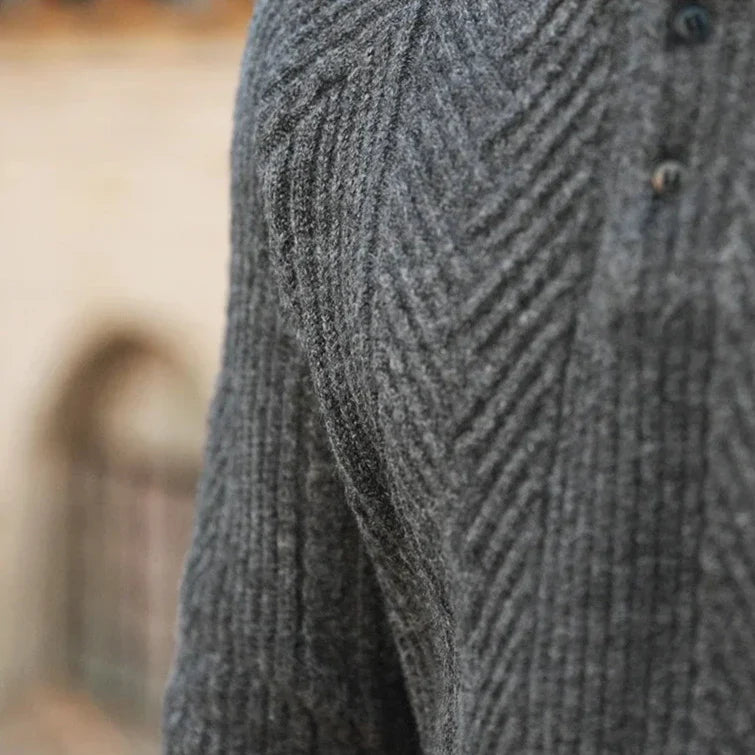 Men's Textured Knit Pullover