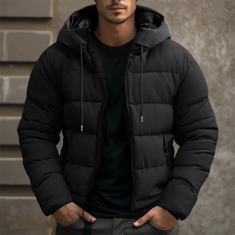 Men's Hooded Water-Resistant Jacket