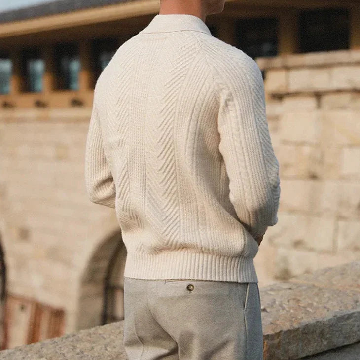 Men's Textured Knit Pullover