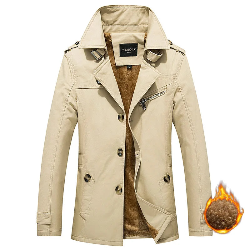 Men's Water-Resistant Fleecelined Wintercoat