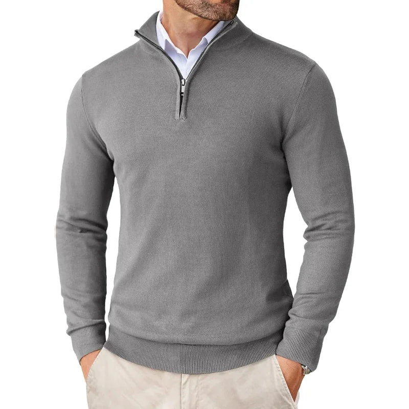 Men's Stylish Half-Zip Sweater