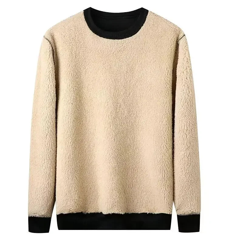 Men's Oversized Sweater with Warm Lining