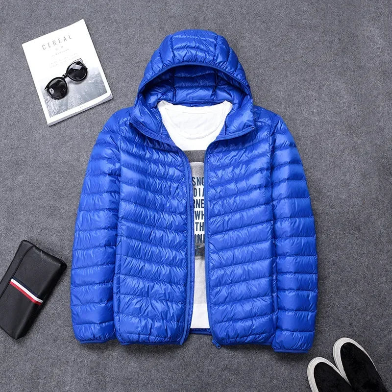 Men's Lightweight Hooded Winter Jacket