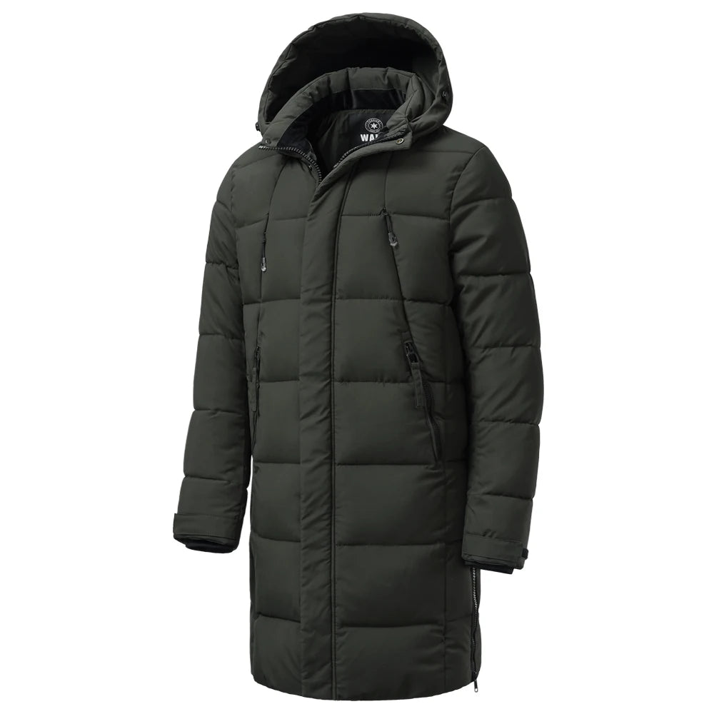 Men's Long Warm Wintercoat