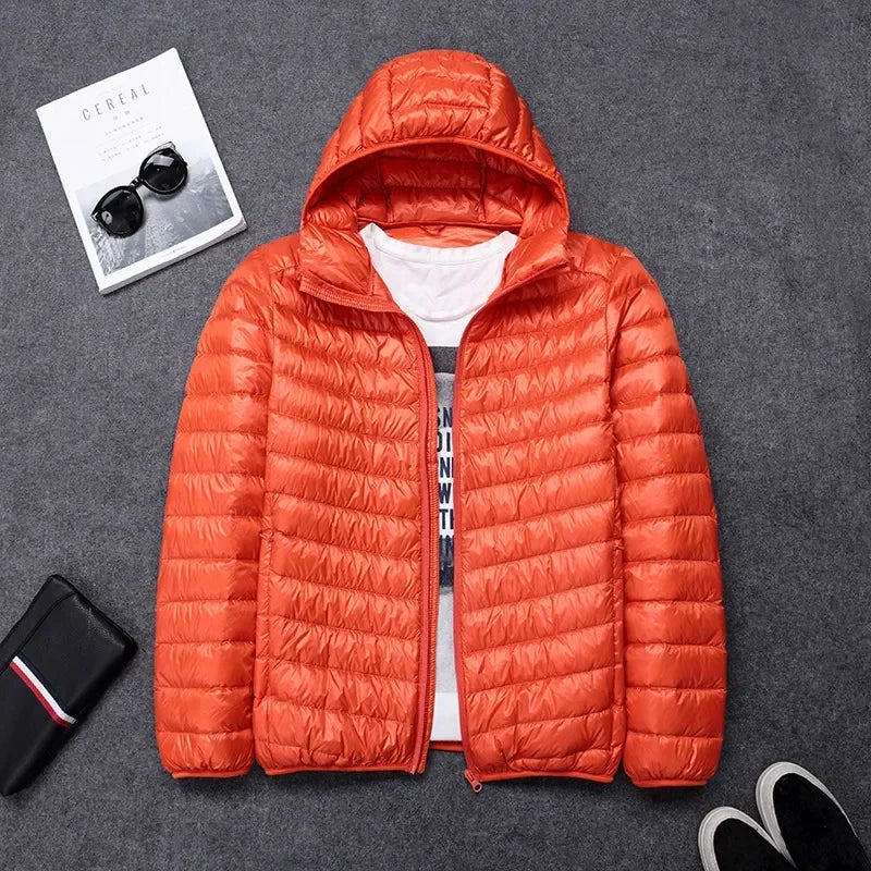 Men's Lightweight Hooded Winter Jacket