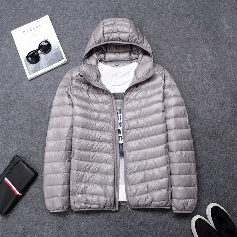 Men's Lightweight Hooded Winter Jacket