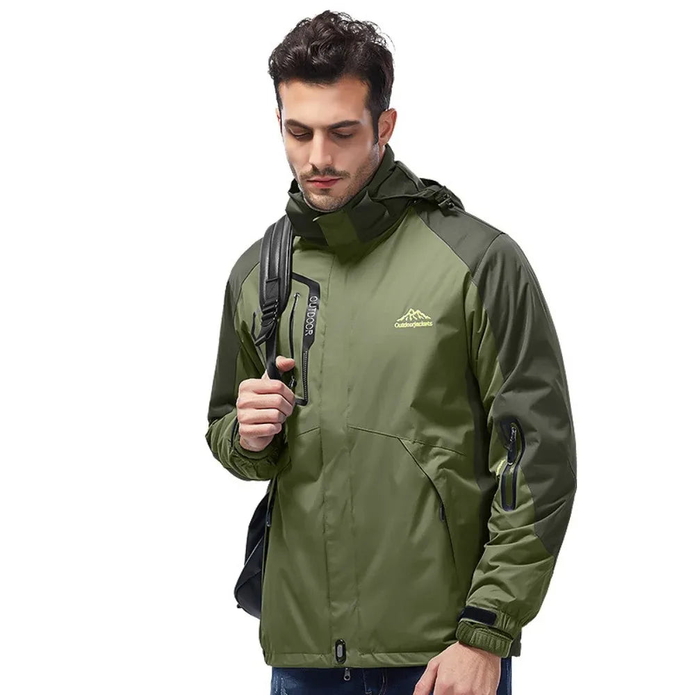 Men's Water-Resistant Outdoor Rain Jacket