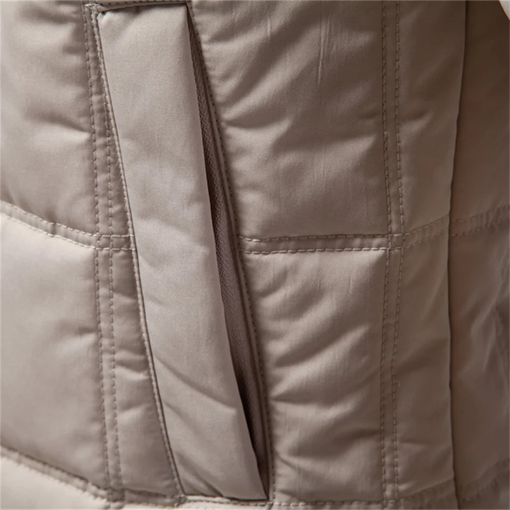 Men’s Winter Jacket with Fleece-Lined Collar