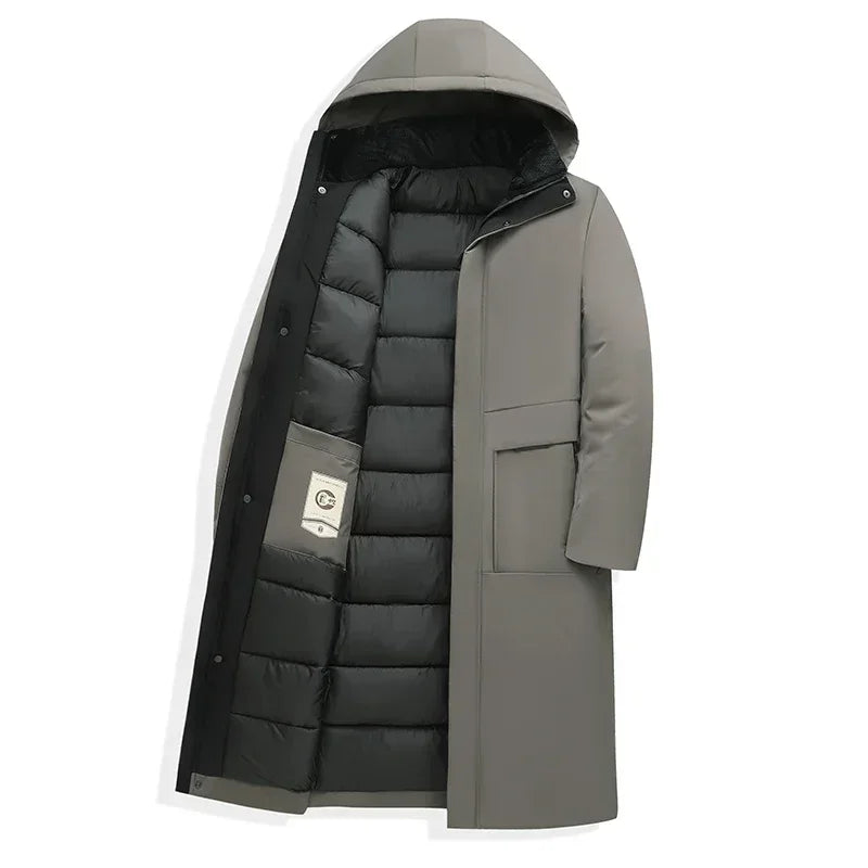 Men's Long Water-Resistant Winter Coat