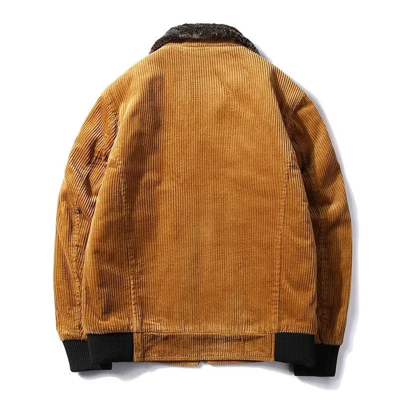 Men's Warm corduroy Winterjacket