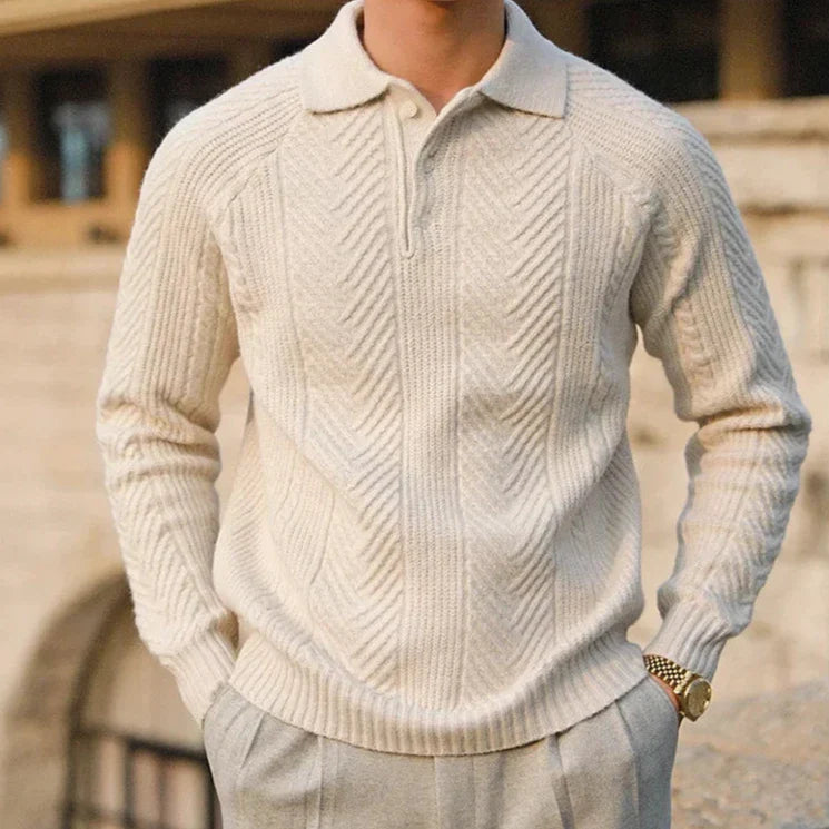 Men's Textured Knit Pullover