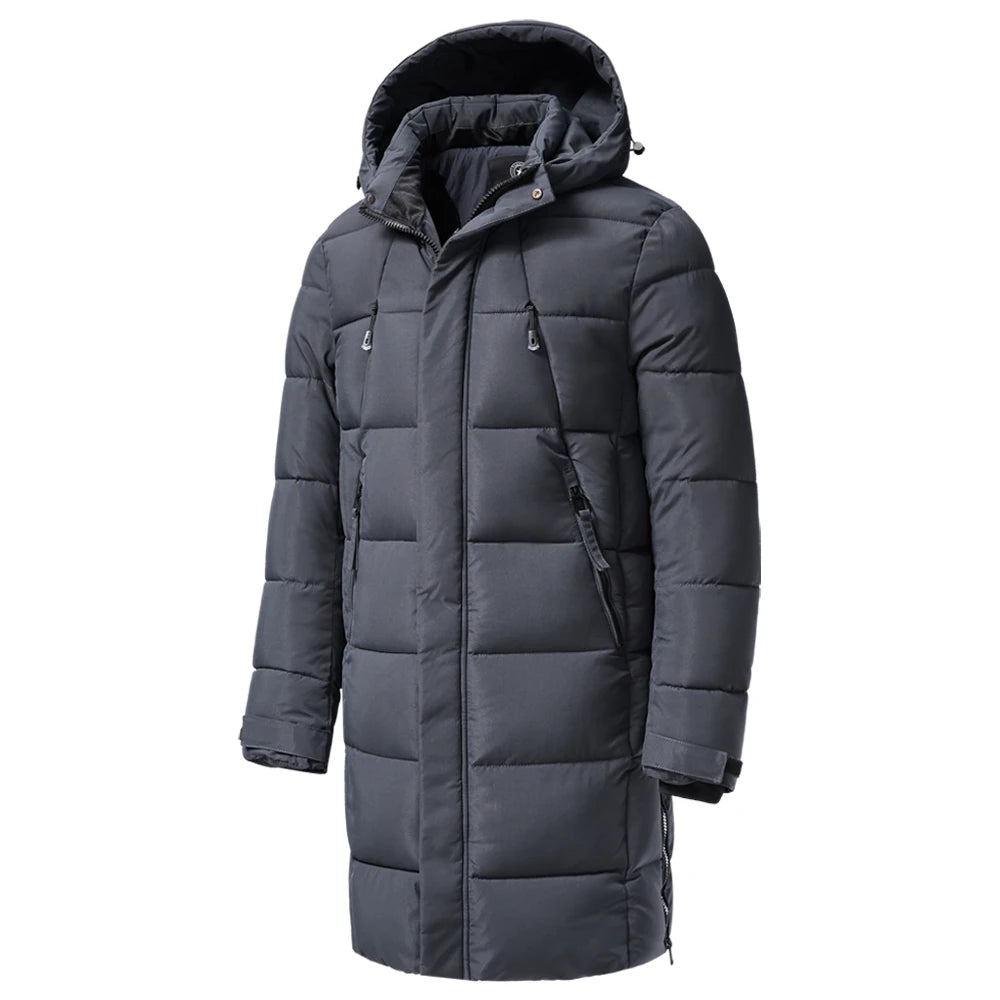 Men's Long Warm Wintercoat