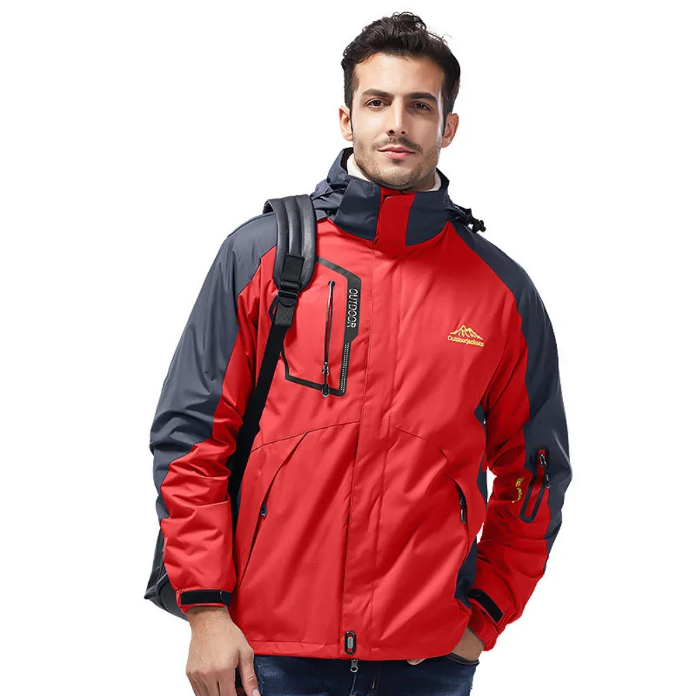 Men's Water-Resistant Outdoor Rain Jacket