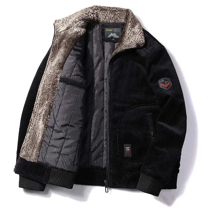 Men's Warm corduroy Winterjacket