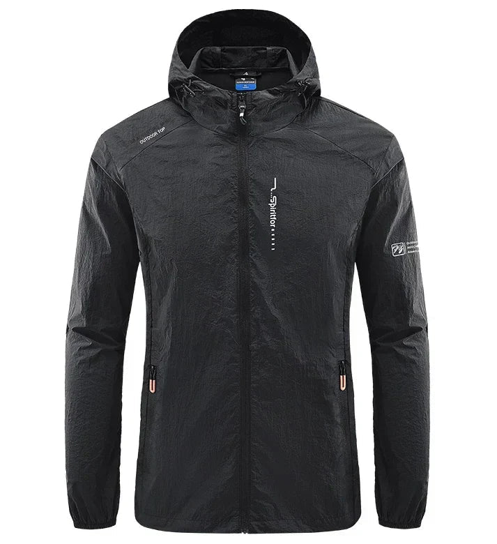 Men's Lightweight Water-Resistant Rain Jacket