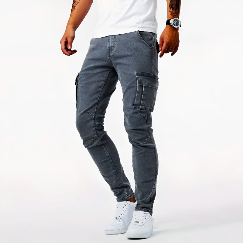 Men's Slim Fit Cargo Jeans