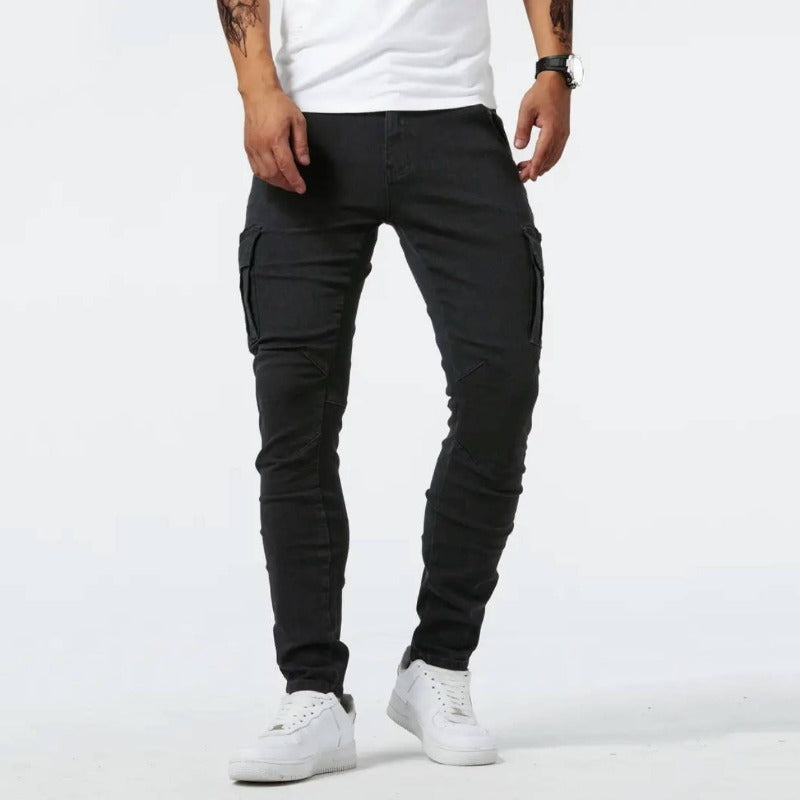 Men's Slim Fit Cargo Jeans