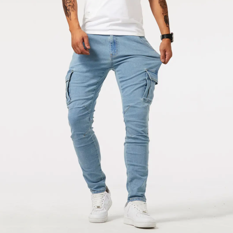 Men's Slim Fit Cargo Jeans