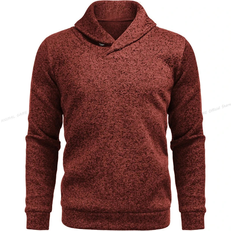 Men's High-Collar Sweater