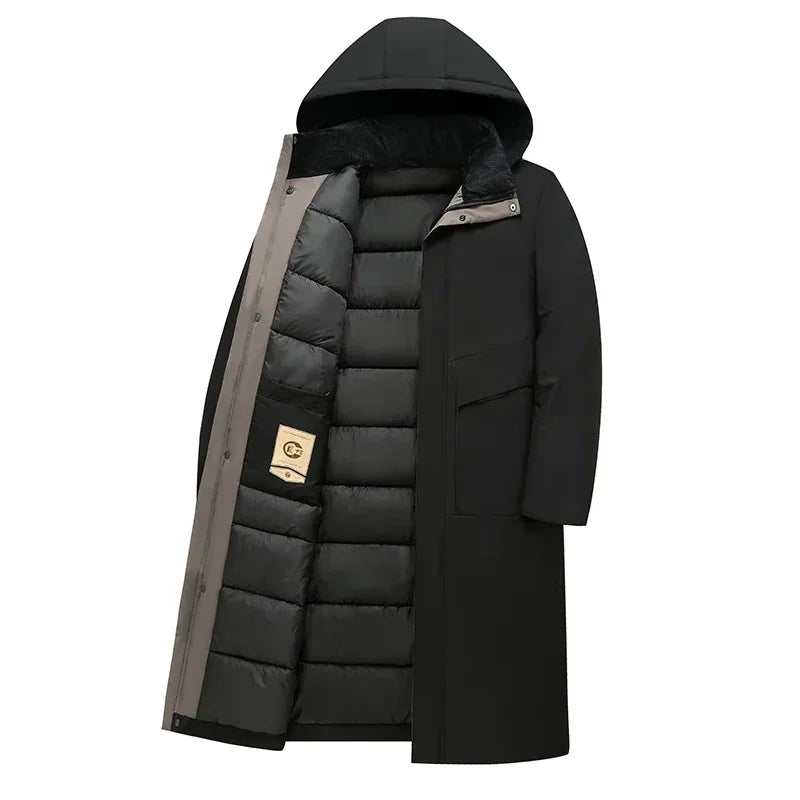 Men's Long Water-Resistant Winter Coat