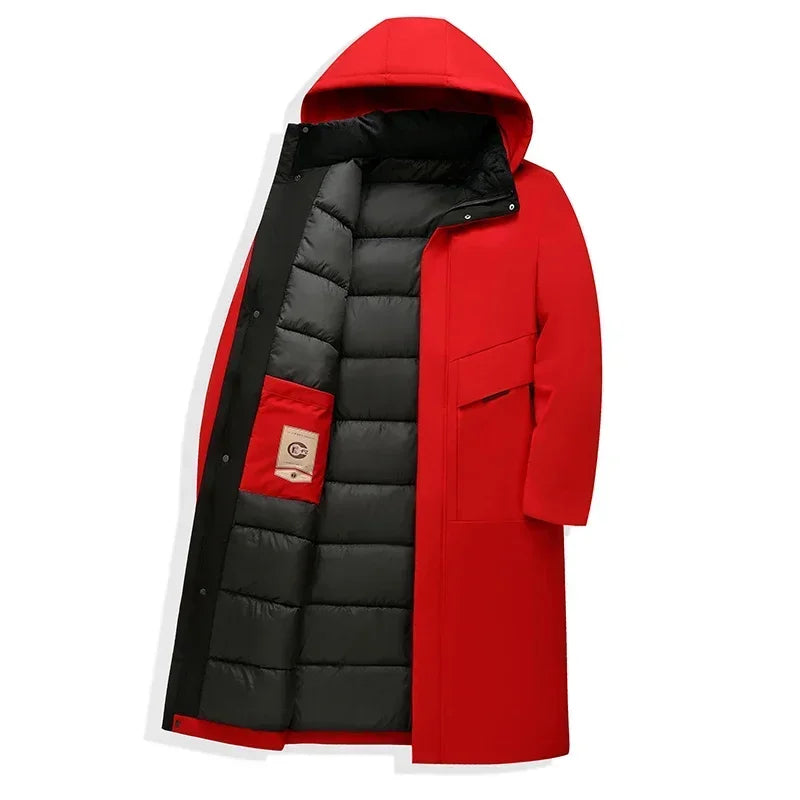 Men's Long Water-Resistant Winter Coat