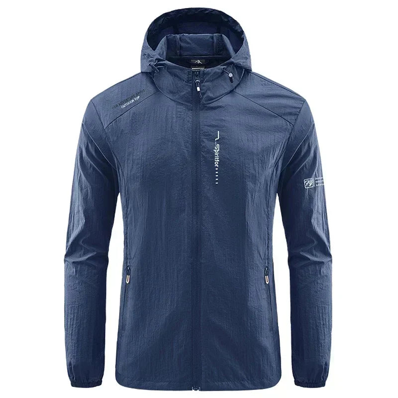 Men's Lightweight Water-Resistant Rain Jacket