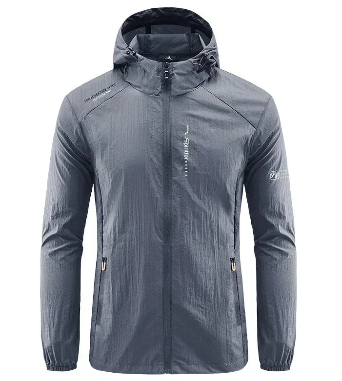 Men's Lightweight Water-Resistant Rain Jacket