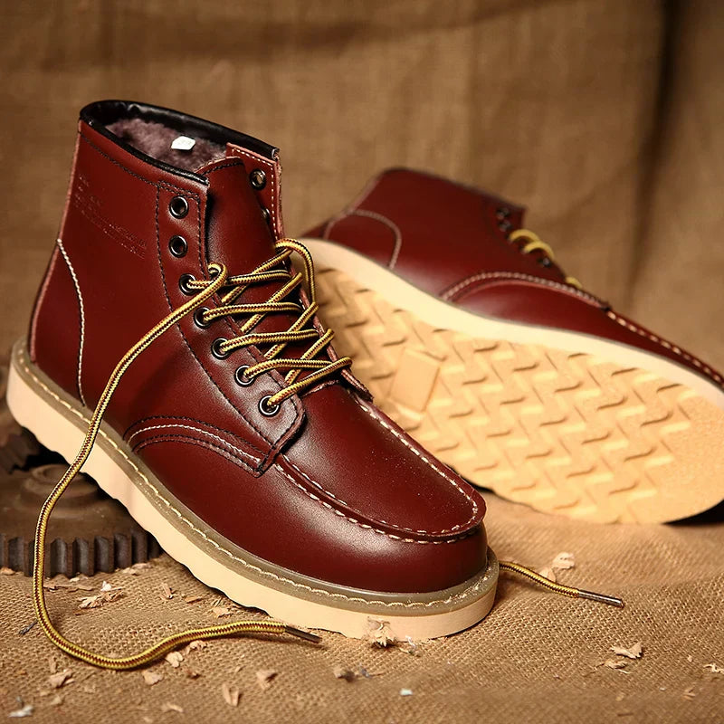 Men's Blend of Vintage Style Winter Shoes