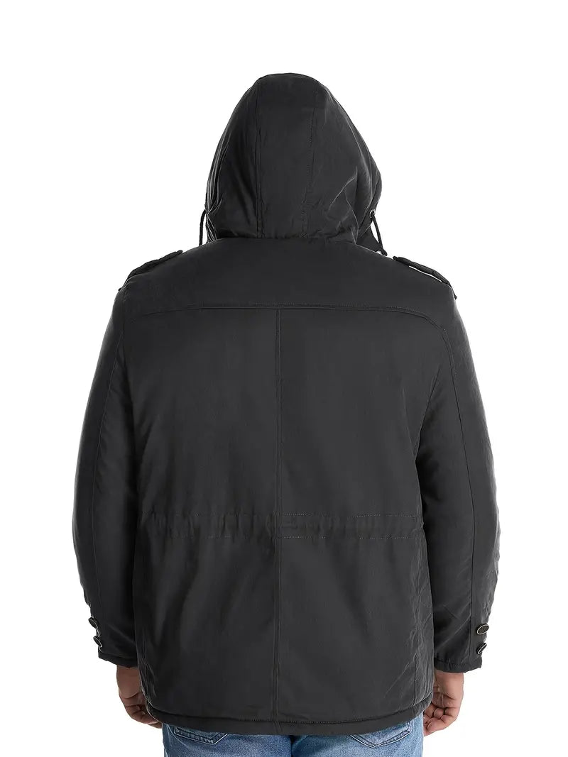 Men's Warm Winterjacket with Fleece-lining