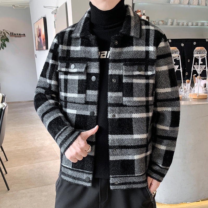 Men's Plaid Winter Jacket