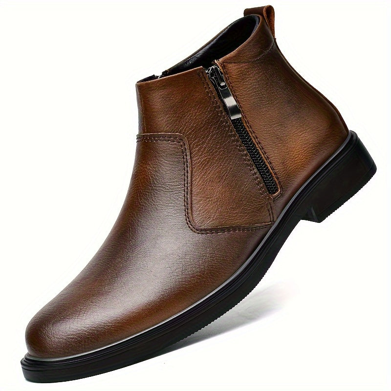 Men's Chelsea Boots with Zip Closure