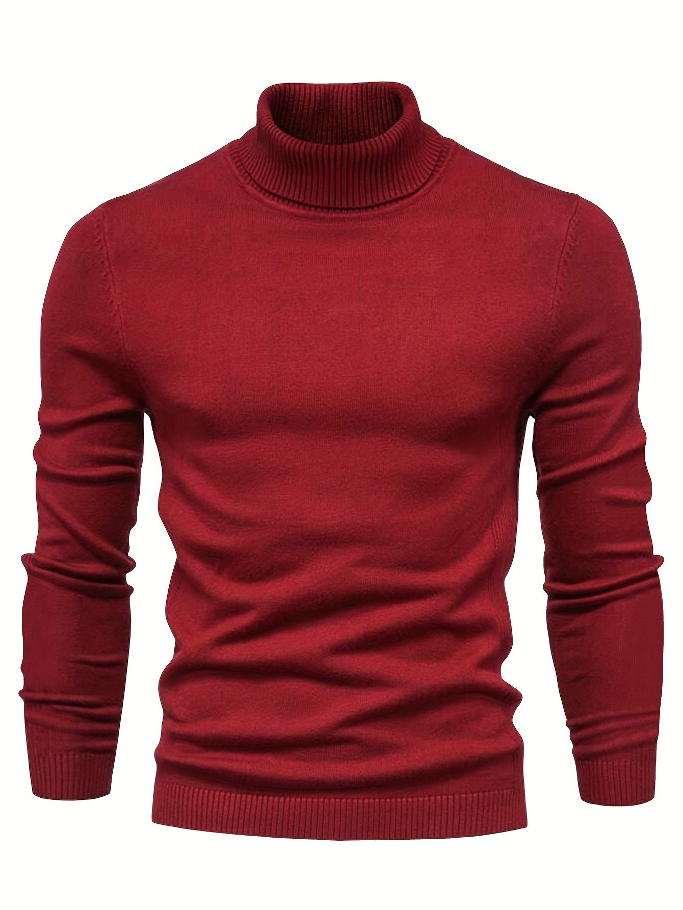 Men's Wool Turtleneck Sweater