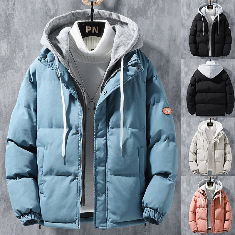 Men's Water-Resistant Hooded Winter Jacket