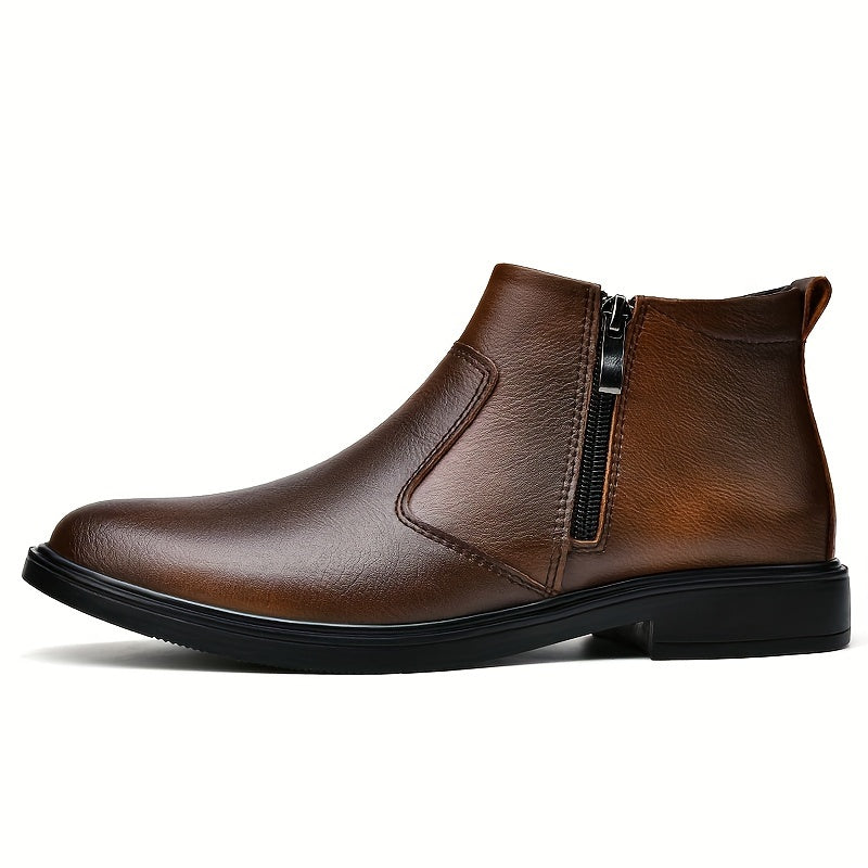 Men's Chelsea Boots with Zip Closure