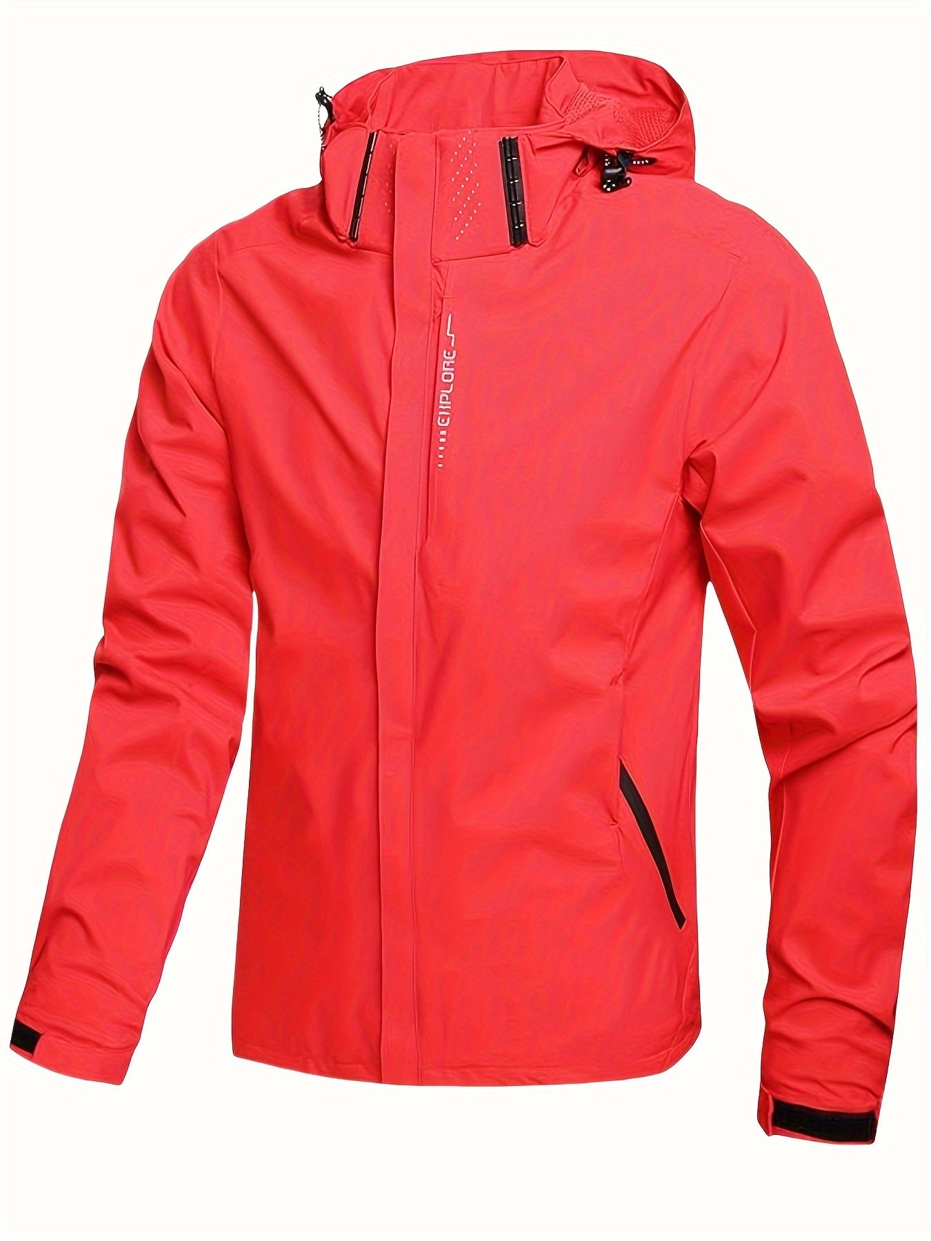 Men's Water-Resistant and Wind-Resistant Rain Jacket