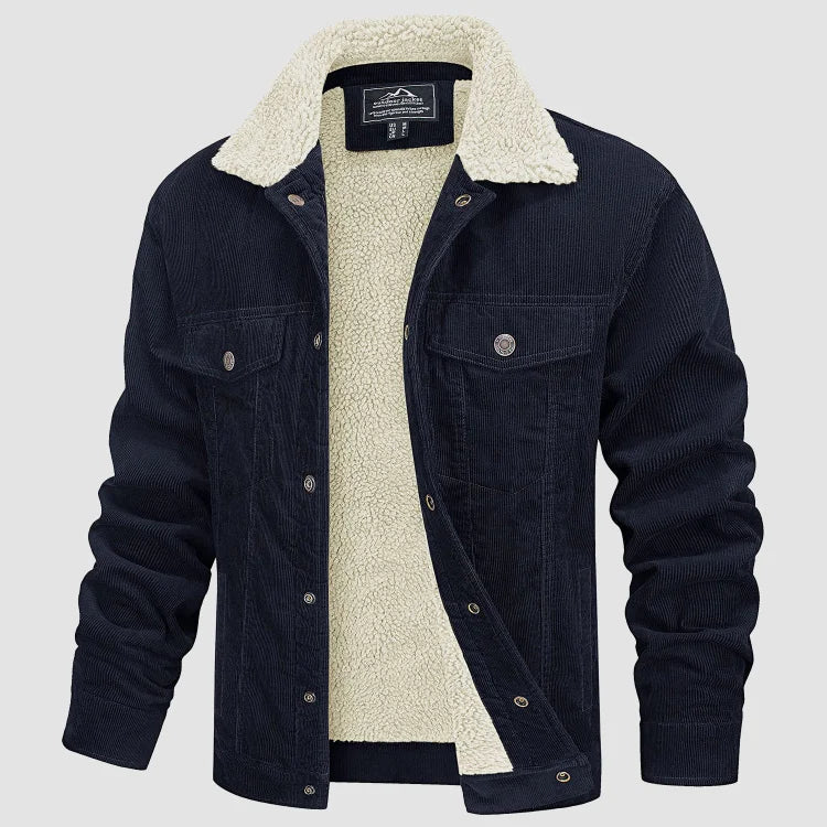 Men's Corduroy Fleece-Lined Winterjacket