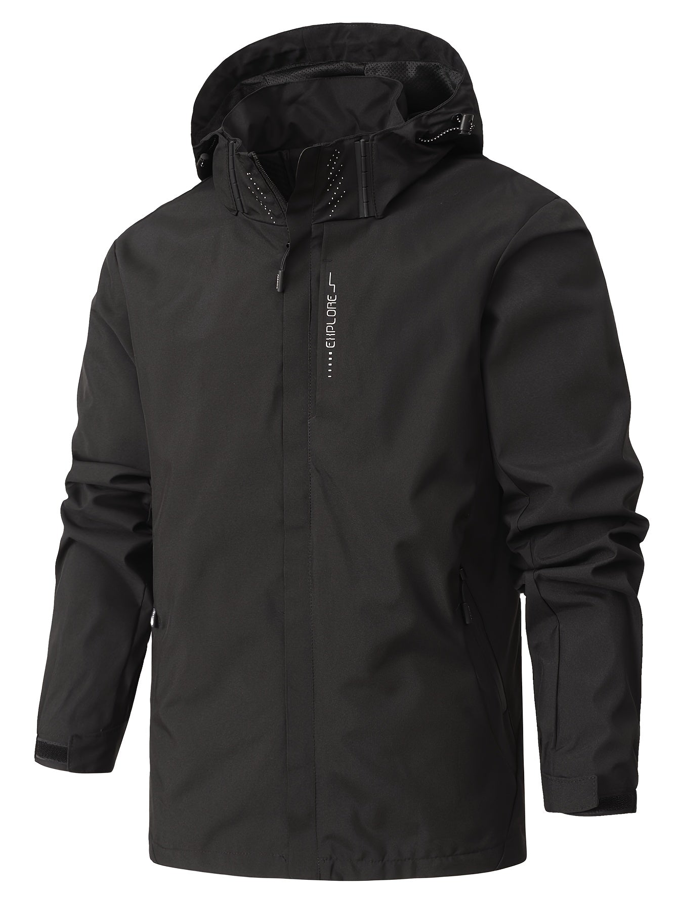 Men's Water-Resistant and Wind-Resistant Rain Jacket