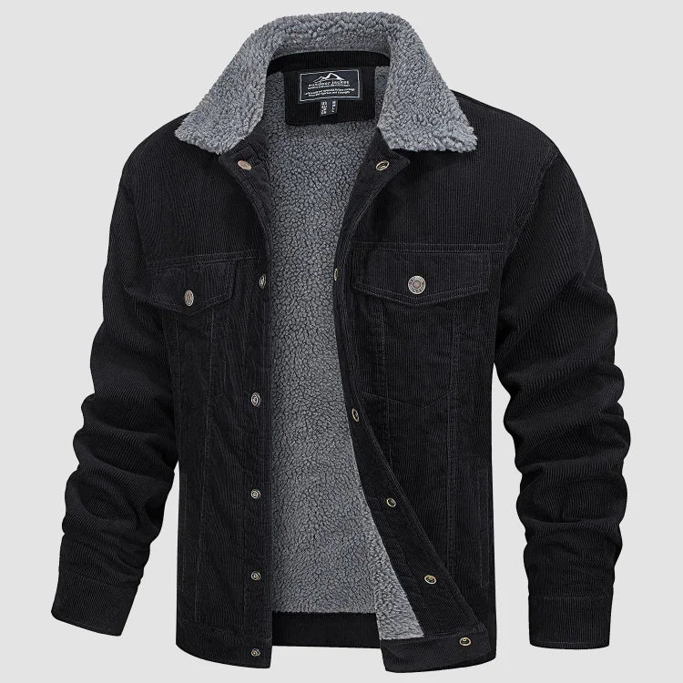 Men's Corduroy Fleece-Lined Winterjacket